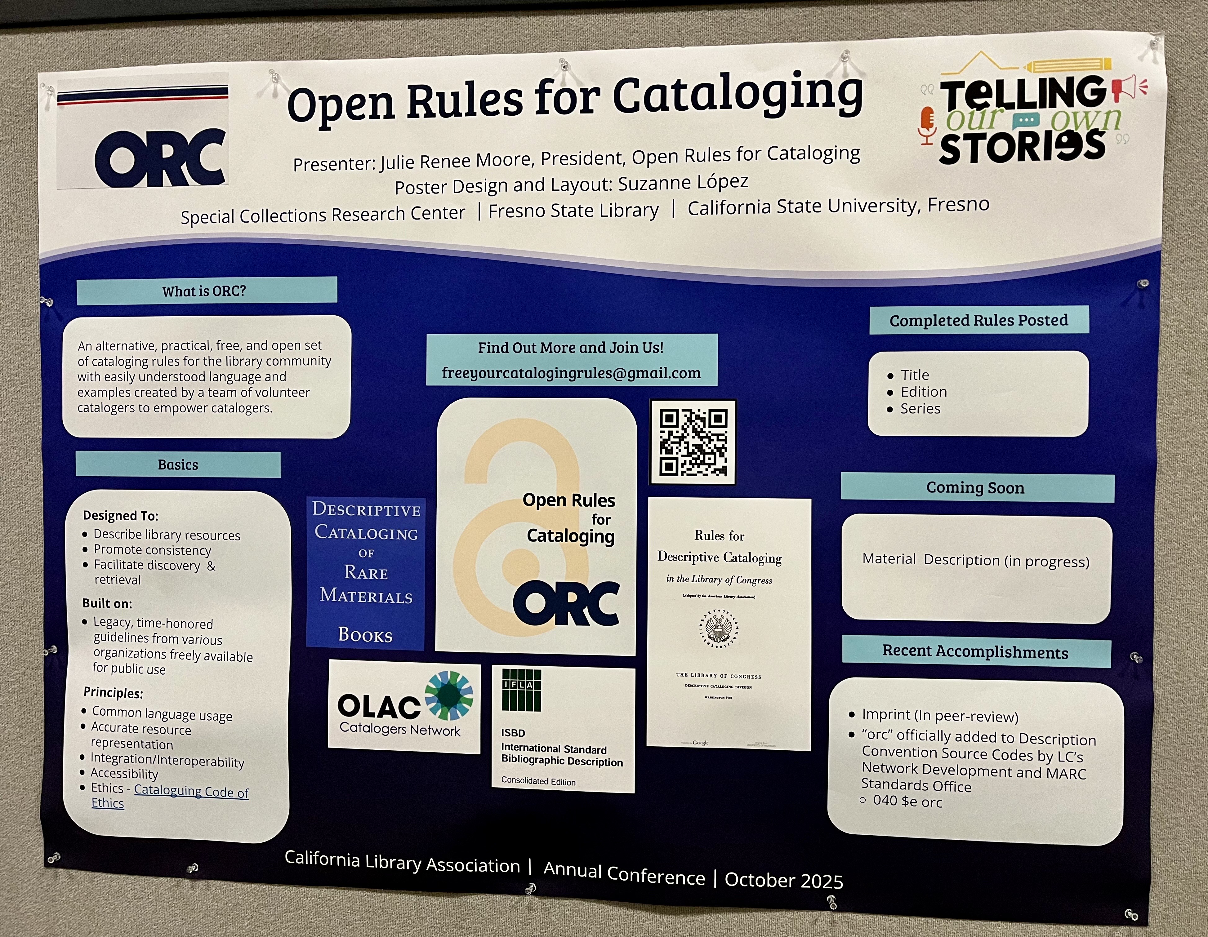 ORC poster for the California Library Association.